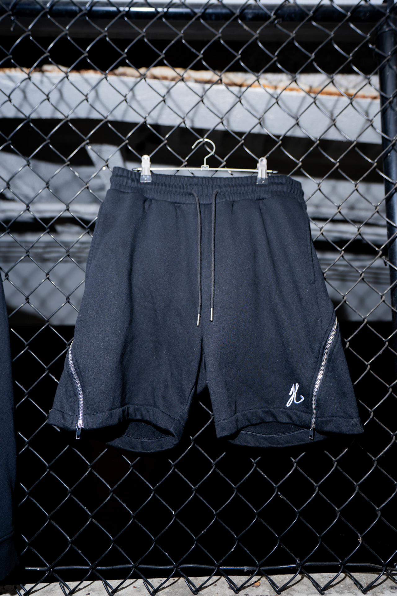 Zipper Sweatshorts